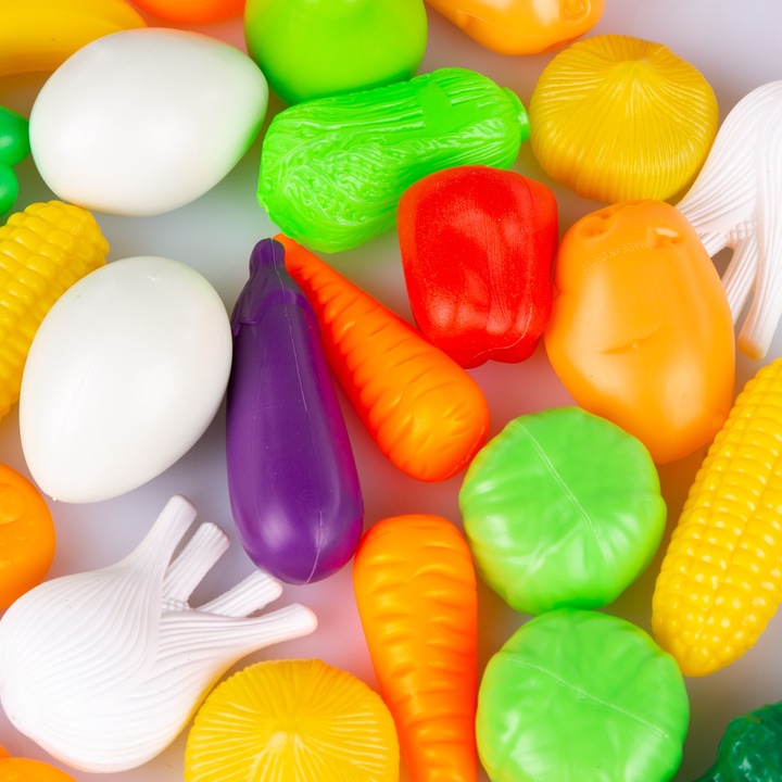 KINDERPLAY PLASTIKOWE WARZYWA OWOCE DO KUCHNI DLA DZIECI 120 elementów