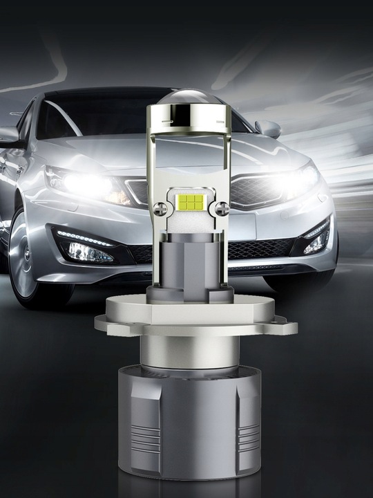 ŻARÓWKI LED H4 30000lm RETRIFY S&D PROJECTOR 100% IDEALNE ODCIĘCIE SOCZEWKA