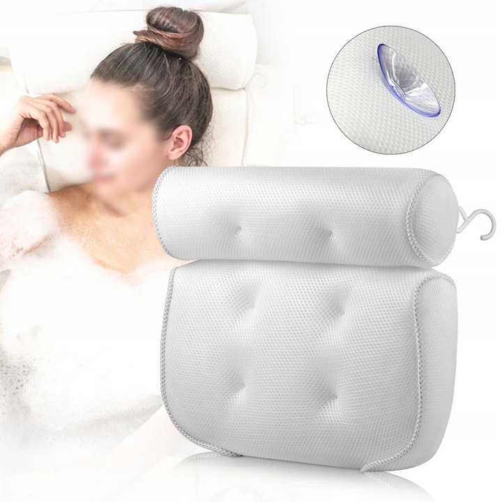 PODUSZKA DO WANNY KĄPIELI RELAKSACYJNA ZAGŁÓWEK KĄPIELOWA PODKŁADKA RELAKS