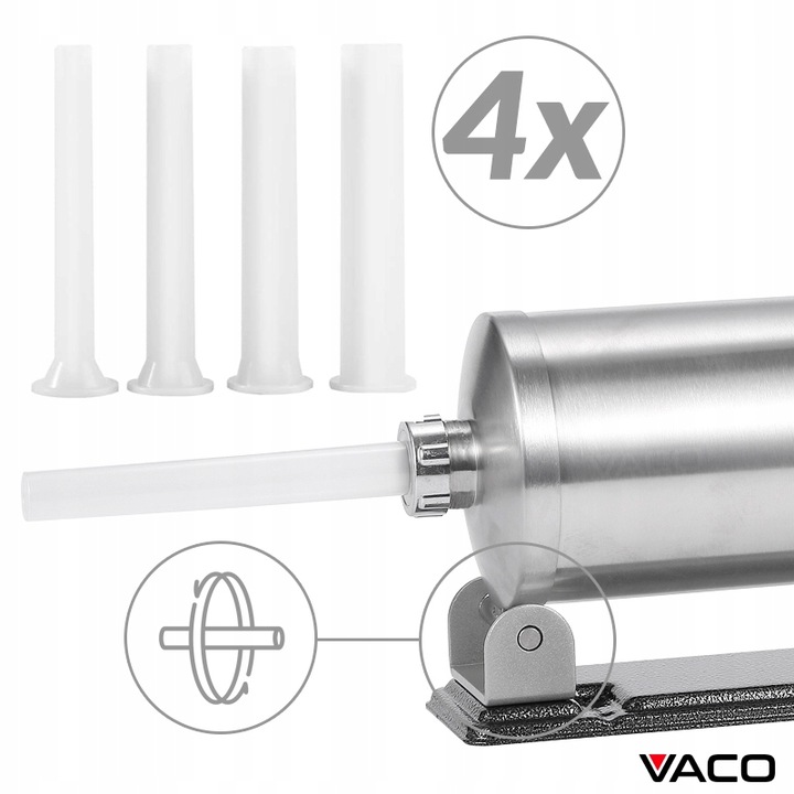 NADZIEWARKA do Kiełbas Wędlin MASZYNKA Szpryca Lewarek do KIEŁBASY 3kg VACO