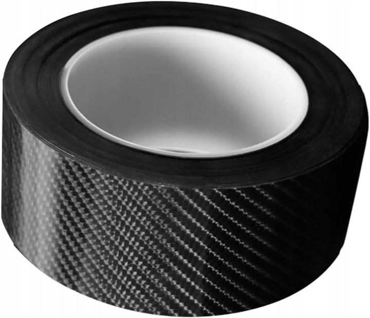 TAŚMA FOLIA CARBON 10m x 50mm KARBON 5D POŁYSK OCHRONNA NA PROGI ZDERZAK