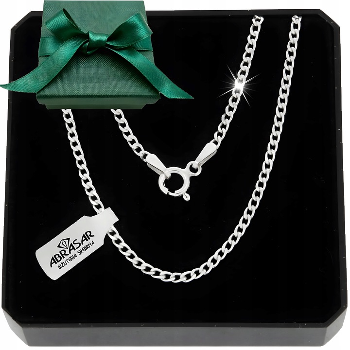 ŁAŃCUSZEK SREBRNY MĘSKI PANCERKA 020/50cm SREBRO 925 PEŁNE