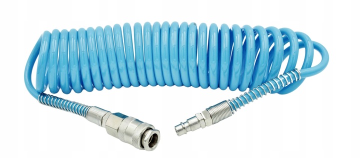 Wąż spiralny pneumatyczny 8mm POLIURETAN przewód do kompresora 10 metrów