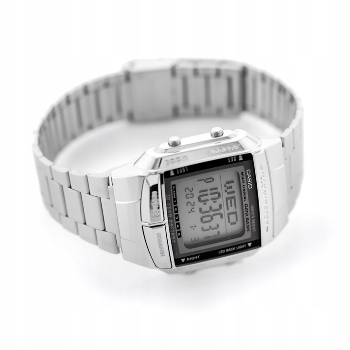 ZEGAREK MĘSKI CASIO DATABANK DB-360-1A + BOX +GRAWER
