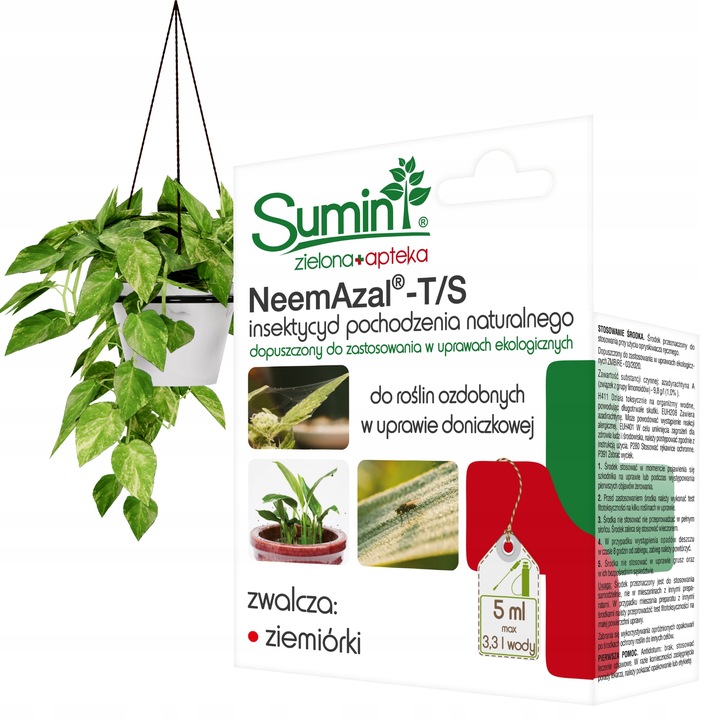 NEEMAZAL T/S PREPARAT NA ZIEMIÓRKI inne szkodniki, oprysk roślin ozdobnych