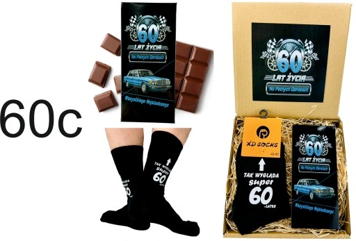 Prezent na URODZINY z okazji urodzin 40 lat CZTERDZIESTKA 18 30 50 60 wzory