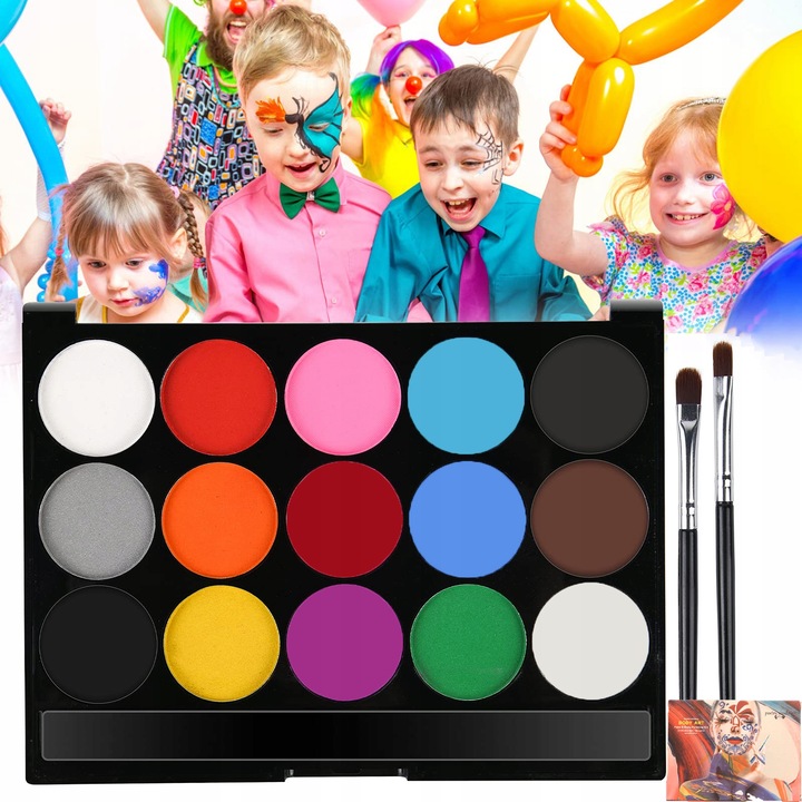 ZESTAW FARB DO MALOWANIA TWARZY CIALA DLA DZIECI