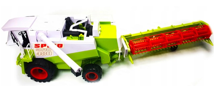 CLAAS LEXION DUŻY KOMBAJN ZBOŻOWY RUCHOME ELEMENTY NAPĘD TRAKTOR ZABAWKA