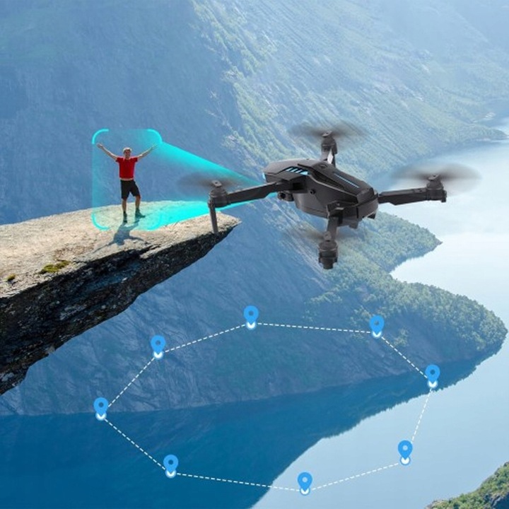 DRON Z KAMERĄ ZDALNIE STEROWANY QUADCOPTER RC DRONE DLA POCZĄTKUJĄCYCH