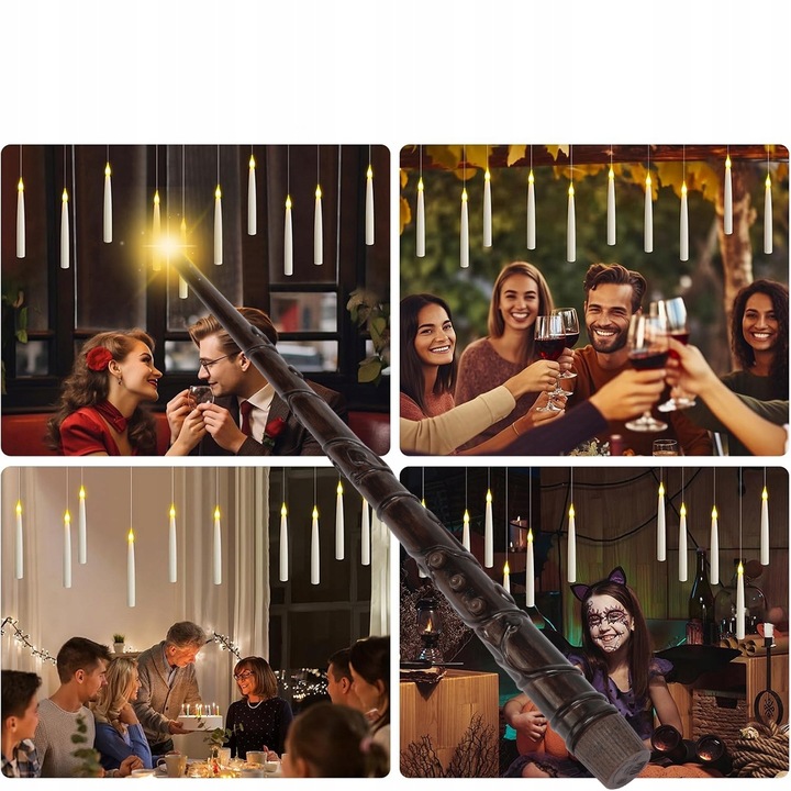 12pcs Halloween Decorations, Floating Candles Led