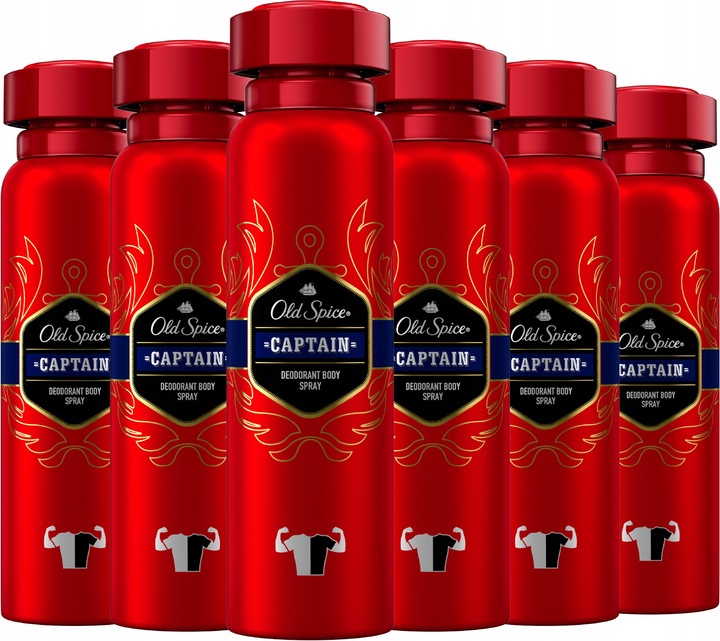 Old Spice Captain dezodorant deo spray 6 x 150ml