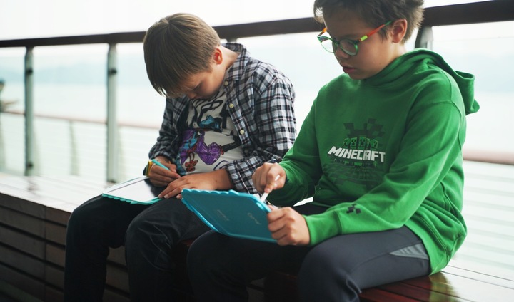 10" tablet do rysowania Bemi Doodle niebieski