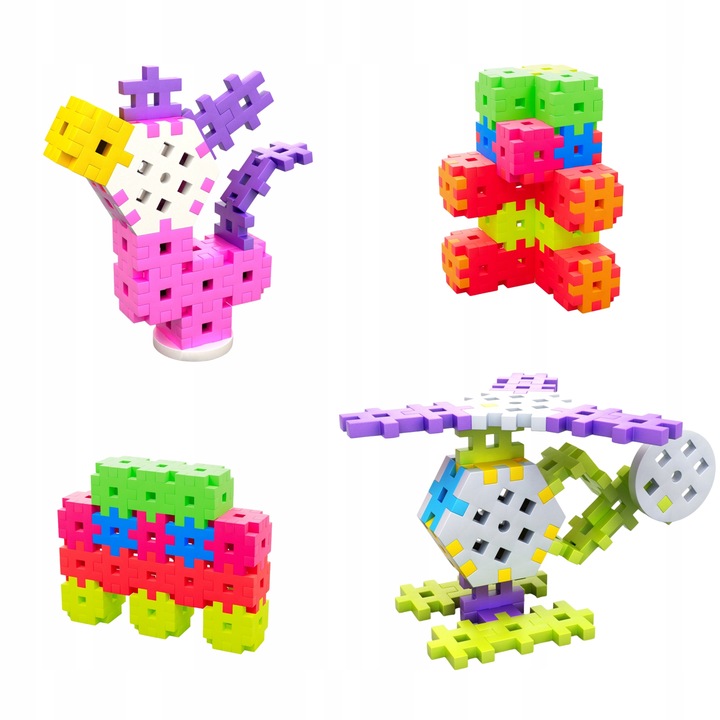 KLOCKI KONSTRUKCYJNE WAFLE MELI BASIC TRAVEL BOX 500 EL PUZZLE GOFRY