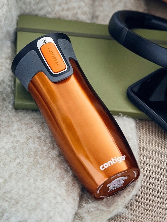 KUBEK TERMICZNY CONTIGO WEST LOOP 2.0 ORANGE 470ml Pomarańczowy na KAWĘ