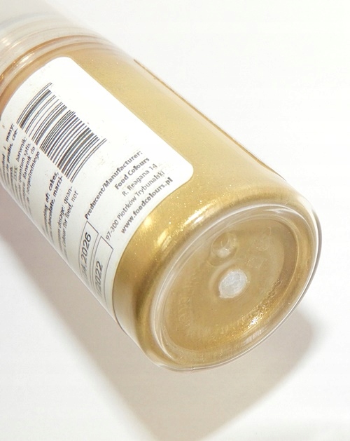 BARWNIK SPOŻYWCZY ZŁOTY W PROSZKU W SPRAYU BROKAT POMPKA PYŁEK 5g WYDAJNY