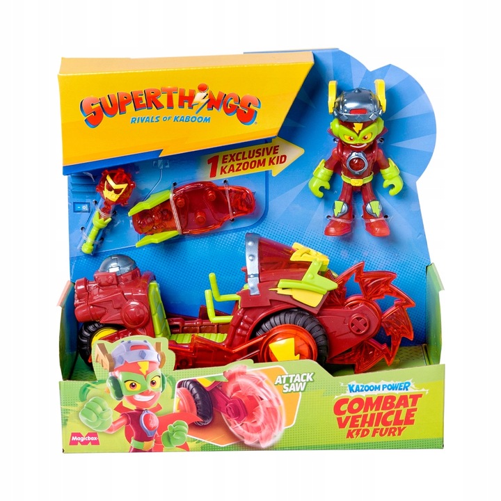 SuperThings Combat Vehicles Kid Fury Kazoom Power Super Zings Things pojazd
