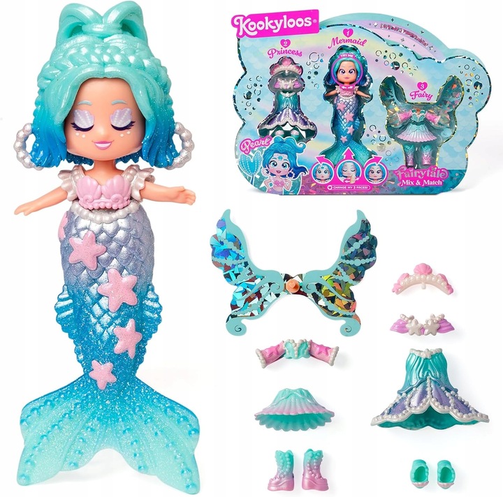 KookyLoos lalka laleczka Pearl Fairytale Mix & Match syrenka wróżka nowość