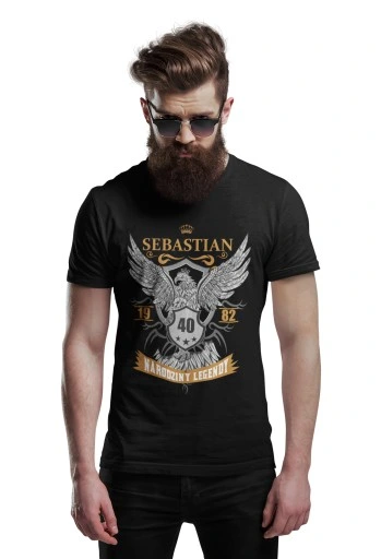 PREZENT NA URODZINY 16-99 DOWOLNY ROK + IMIĘ ORYGINALNA Koszulka Orzeł