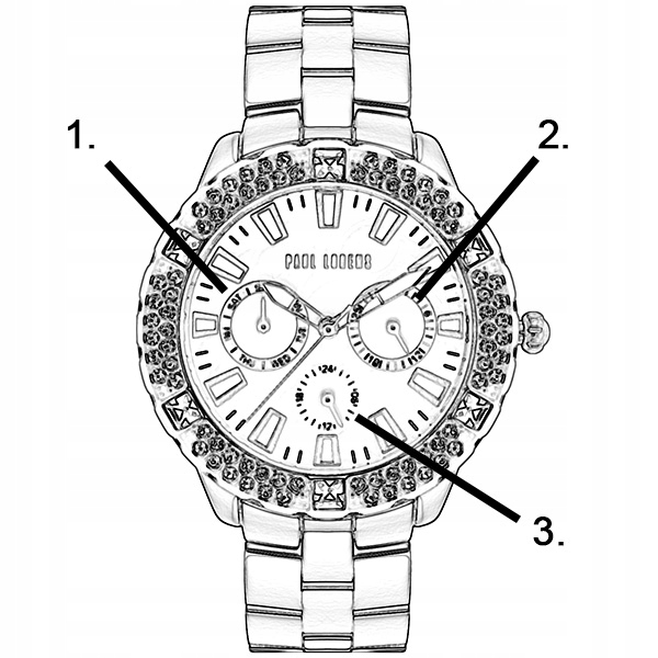 Zegarek damski Paul Lorens NAOMI ZŁOTY elegancki CYRKONIE data box +GRAWER