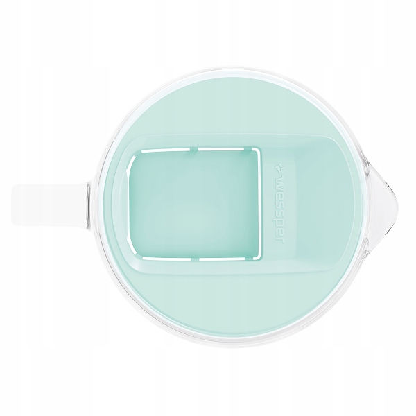 Dzbanek filtrujący szklany Wessper WES202-MT 3l Mięta 1x filtr aquaclassic