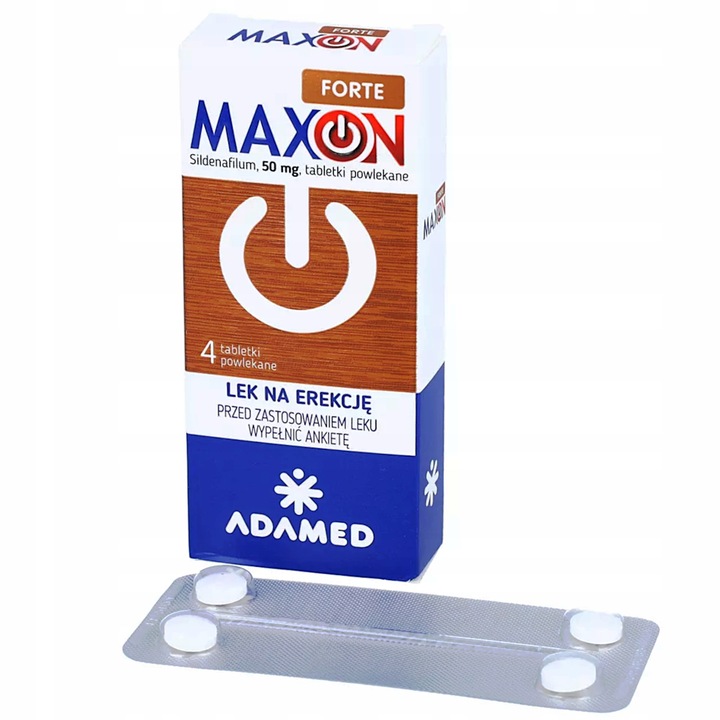MAXON FORTE NA POTENCJĘ 50MG 12 TABLETKI