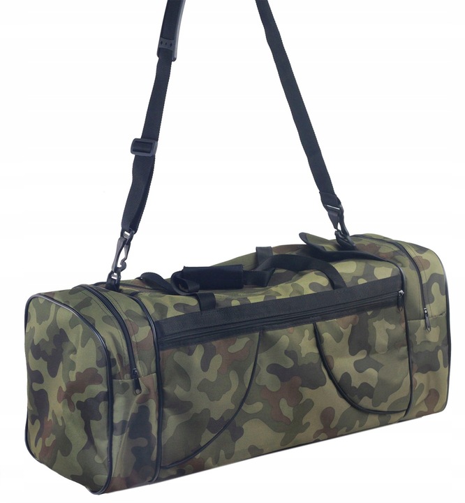 Torba podróżna sportowa treningowa duża 80L 69x37x31 wz,93 moro