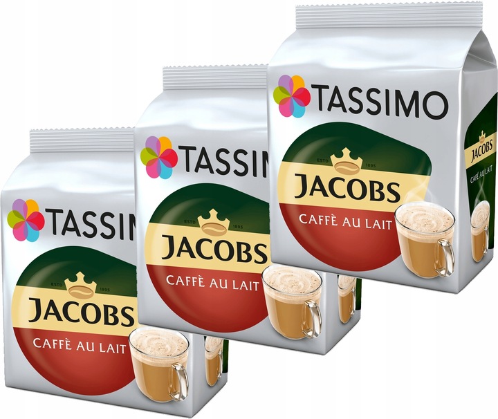 Kapsułki TASSIMO Jacobs Cafe Au Lait 3 x 16szt
