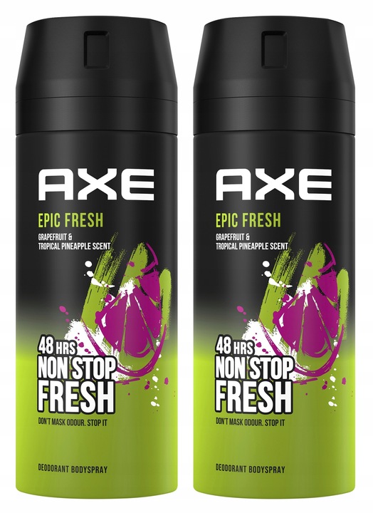 AXE Epic Fresh Body dezodorant 2x150 ml DEO
