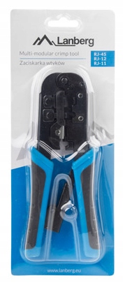 Zaciskarka ZACISKACZ wtyków RJ45 LAN 3w1 RJ45 RJ11 Rj12 ściągacz do skrętki