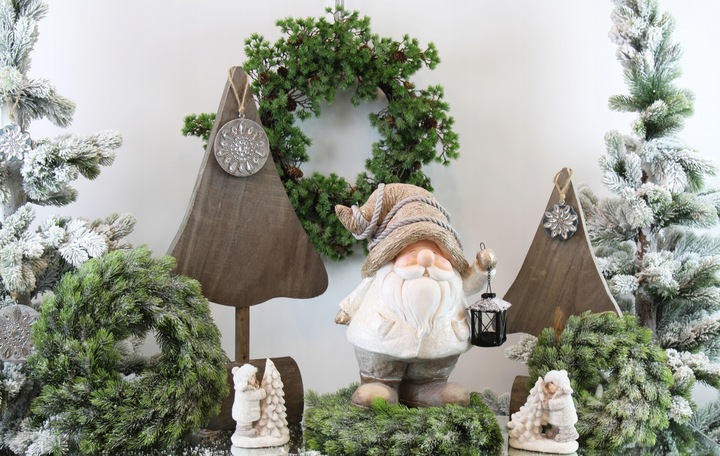 Wianek świąteczny wieniec stroik na stół drzwi Ø30 DEcodomi