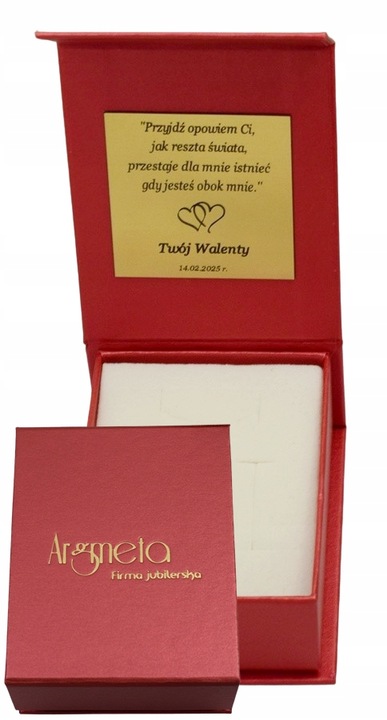 Łańcuszek Srebrny Damski Corda z Medalikiem Serduszko pr 925 Grawer Gratis