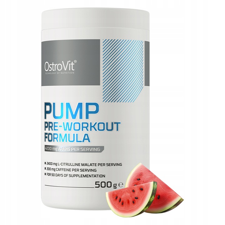 OstroVit PUMP Pre-Workout 500 g POMPA SIŁA AAKG