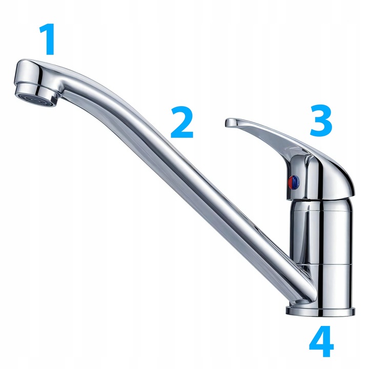 BATERIA KUCHENNA UMYWALKOWA NABLATOWA ŁAZIENKOWA KRAN DO UMYWALKI ZLEWU