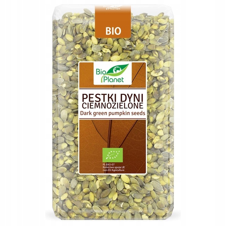 Pestki Dyni Ciemnozielone Bio 1 kg - Bio Planet