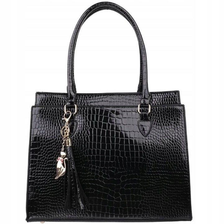 Torebka damska shopper na ramię WIZYTOWE SHOPPERKI MIEJSKIE KLASYCZNE