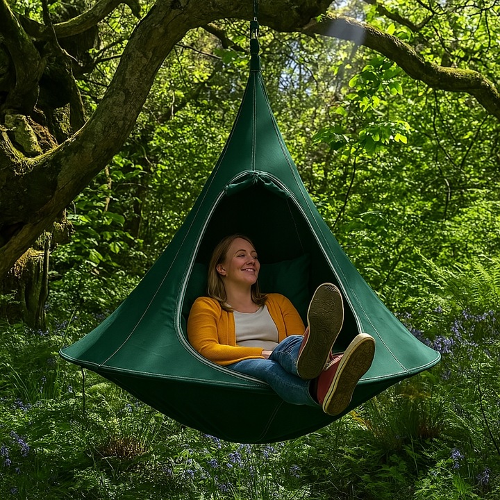 KOKON WISZĄCY NAMIOT HAMAK HUŚTAWKA GNIAZDO DO OGRODU POKOJU 100x110 INNY