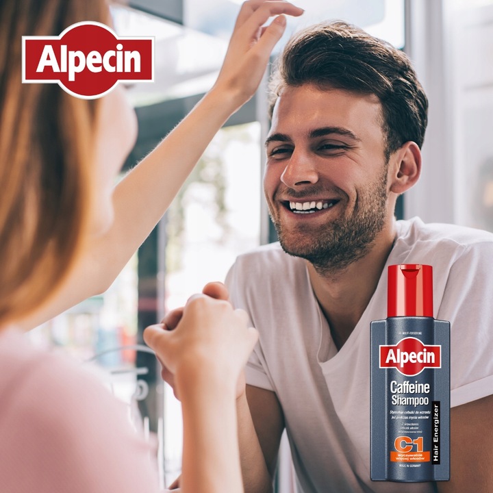 Alpecin C1 Szampon Kofeinowy Dla Mężczyzn Przeciw Wypadaniu Włosów, 375ml