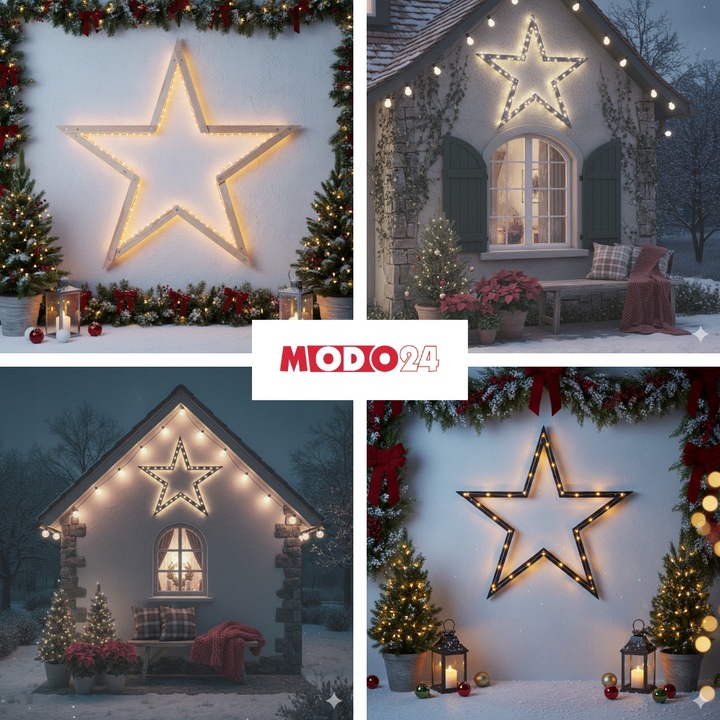 Gwiazda zawieszana świąteczna łatwe składanie ModoStar 189cm IMPREGNAT eko