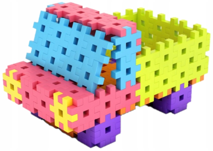 KLOCKI KONSTRUKCYJNE Wafle MELI Basic 150 ELEMENTÓW KREATYWNA ZABAWA DZIECI