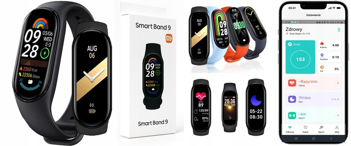 Smartwatch Dla Dzieci | Smartband 9 | Puls | Kroki | Kolorowy Ekran