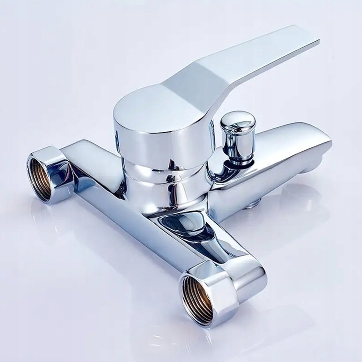 ZESTAW BATERIA WANNOWA PRYSZNICOWA KRAN DO WANNY UCHWYT WĄŻ SŁUCHAWKA CHROM