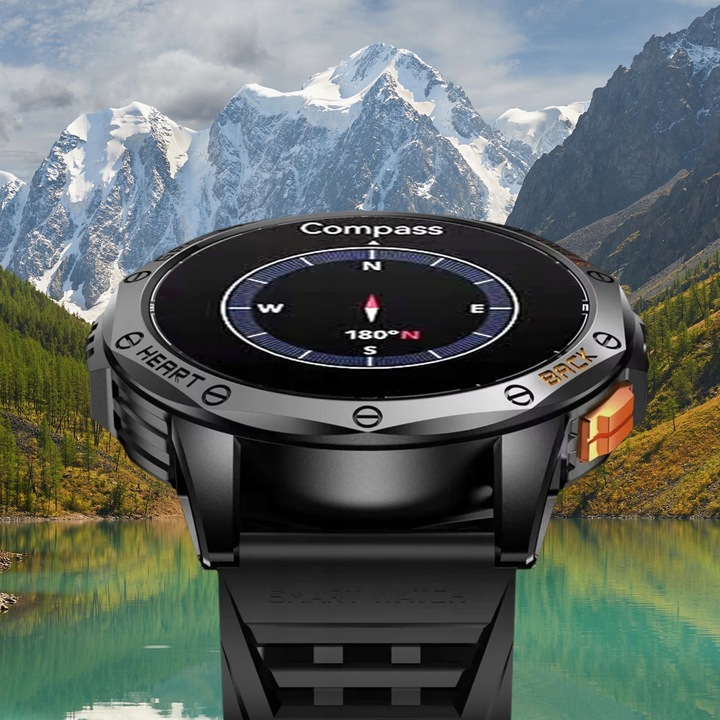 SMARTWATCH MĘSKI GPS MENU POLSKIE WODOODPORNY SPORT ROZMOWY SMART WATCH PL