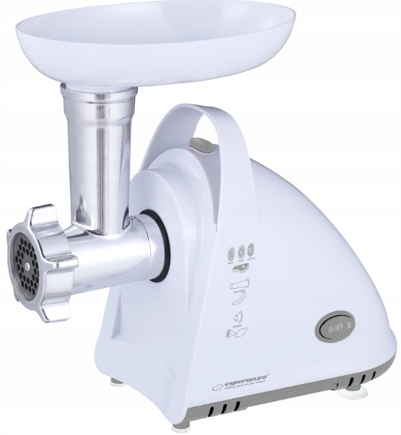 ELEKTRYCZNA MASZYNKA DO MIELENIA MIĘSA MOCNA 2200W 3 SITA DYSZA DO KIEŁBASY