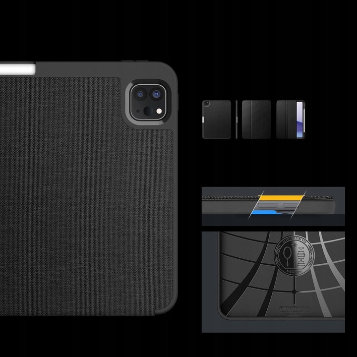 Etui zamykane Spigen do iPad Pro 11 5gen M4, smukły pokrowiec case z klapką