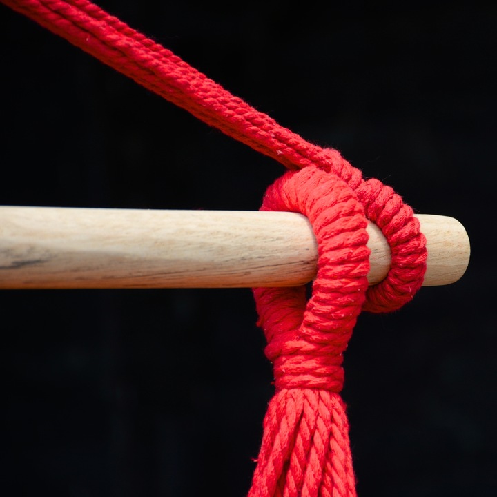 HAMAK KRZESŁO BRAZYLIJSKIE HUŚTAWKA BOHO FOTEL WISZĄCY OGRODOWY Z DRĄŻKIEM