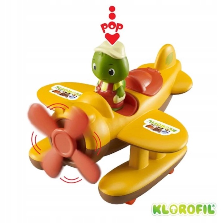 Hydroplan - Samolot na Kółkach z Figurką - Klorofil