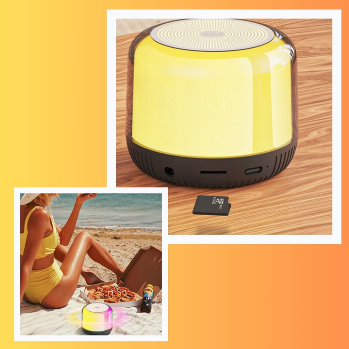 GŁOŚNIK PRZENOŚNY BEZPRZEWODOWY BLUETOOTH 5.1 RGB