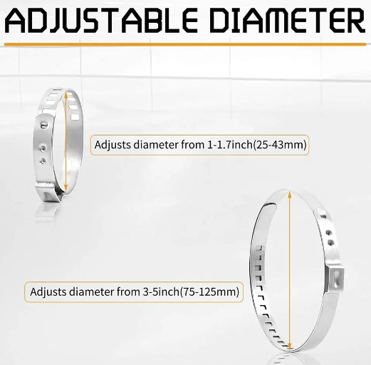 OPASKI ZACISKOWE UNIWERSALNE 25-43 MM 75-125 MM ZESTAW 10+10 OBEJMY