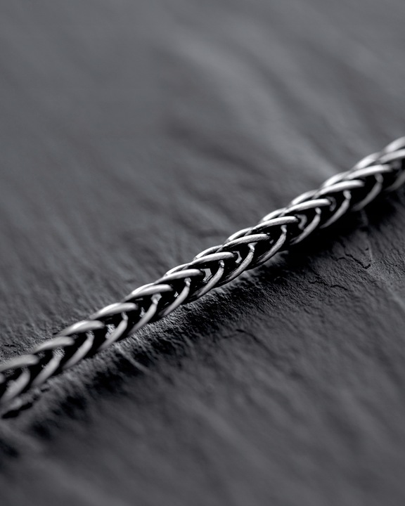 Srebrny łańcuszek - splot SPIGA 55