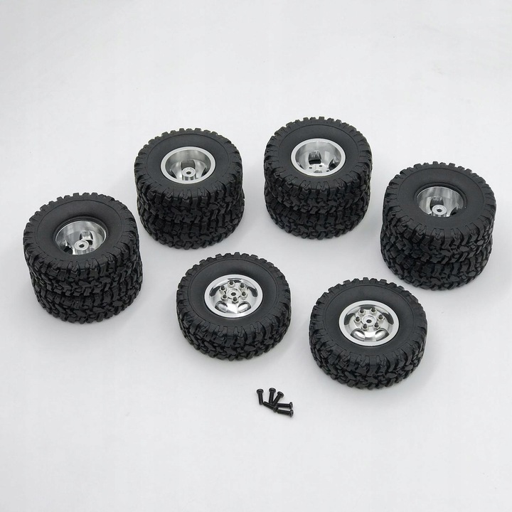 10-częściowy zestaw opon gumowych Odporne na zużycie felgi piast kół z